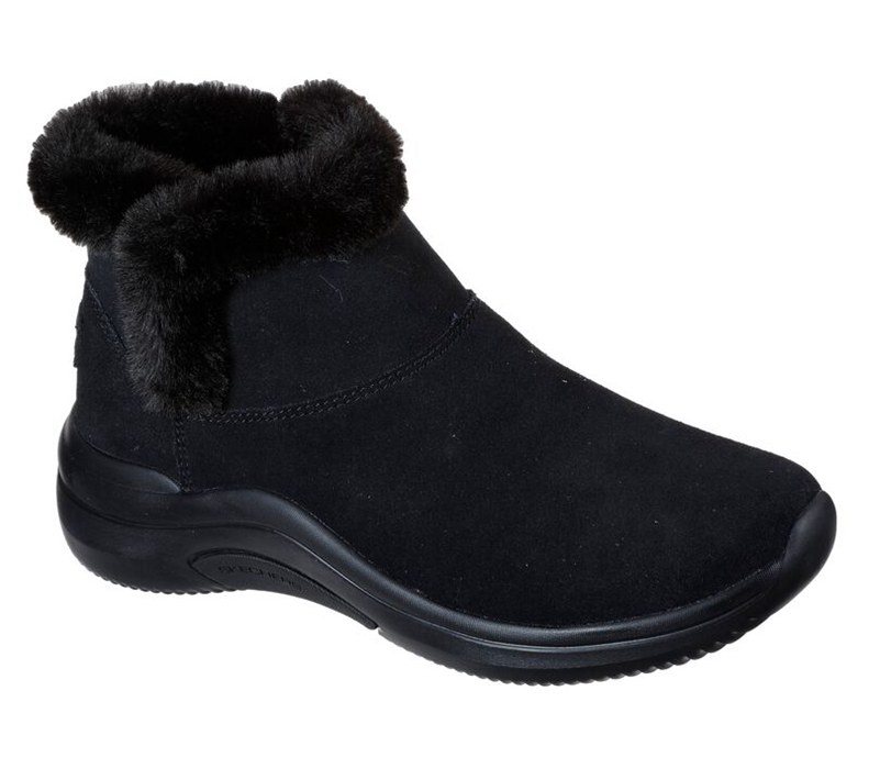 Skechers On The Go Midtown - So Plush - Womens Boots Black [AU-CQ8186]